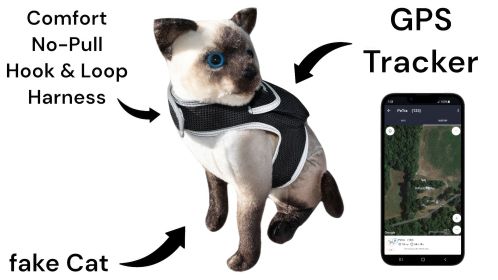Mobile Realtime Tracking Waterproof Mini GSM GPS Pet At Home Locator Size:XL