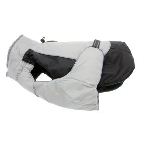 Alpine All-Weather Dog Coat (Color: Black and Gray, size: 4X-Large)