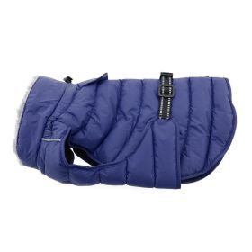 Alpine Extreme Weather Puffer Coat (Color: Navy blue, size: 3X-Large)