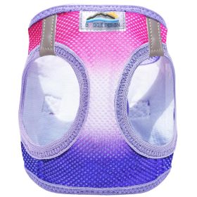 American River Choke Free Dog Harness Ombre Collection (Color: Raspberry Sundae, size: large)