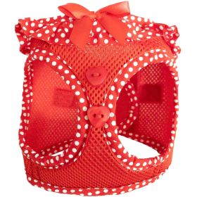 American River Choke Free Dog Harness Polka Dot Collection (Color: Red Polka Dot, size: 2X/3X-Large)