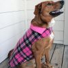 Reversible Fleece Lined Puffer Dog Coat